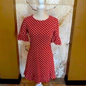 Casual Red Cocktail Dress